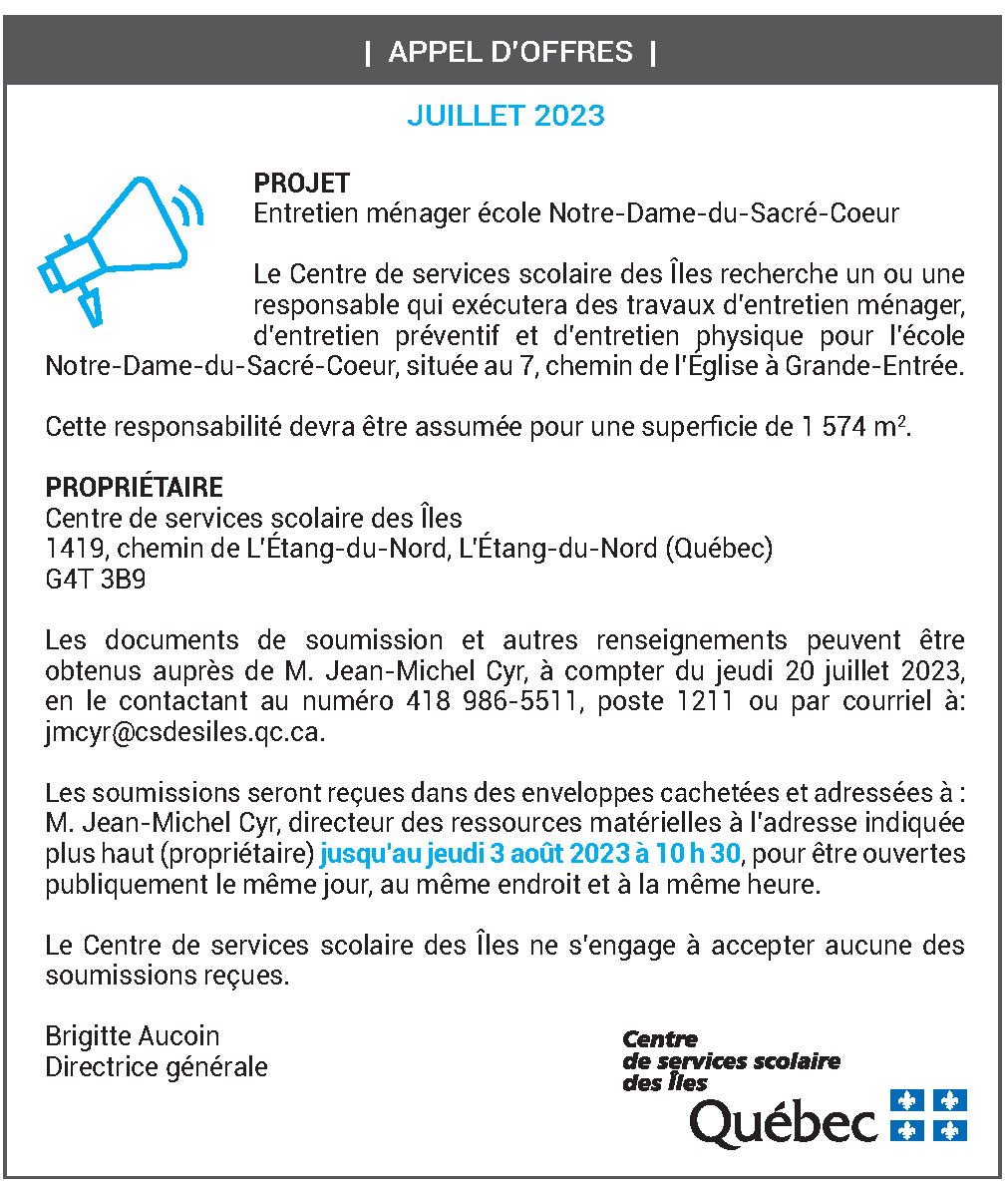 Appel d’offres